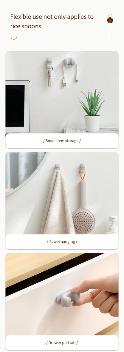 Silicone Wall-Mounted Spoon Holder
