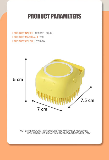 Dog & Cat Silicone Bath Brush