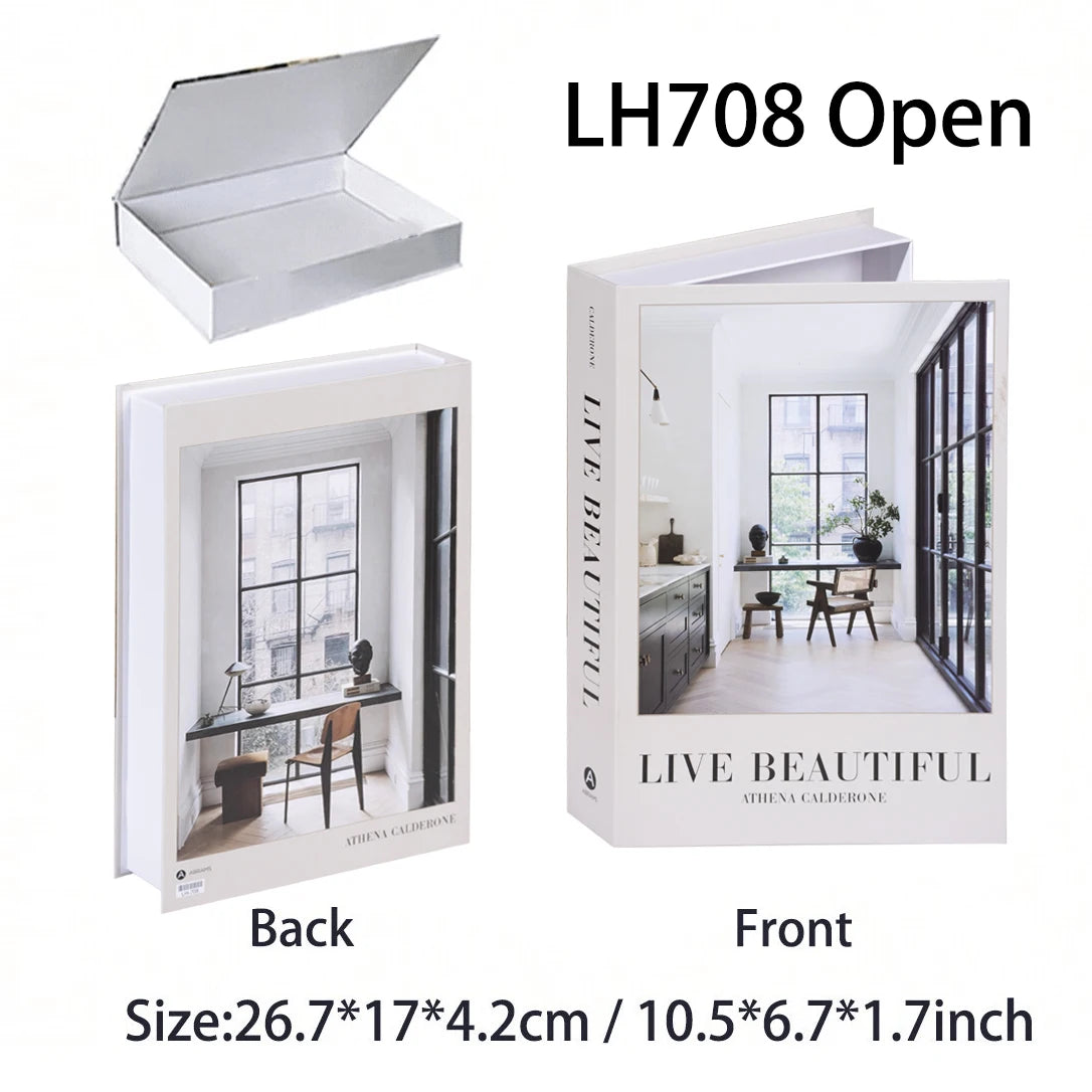 Luxury Fake Book Storage Box