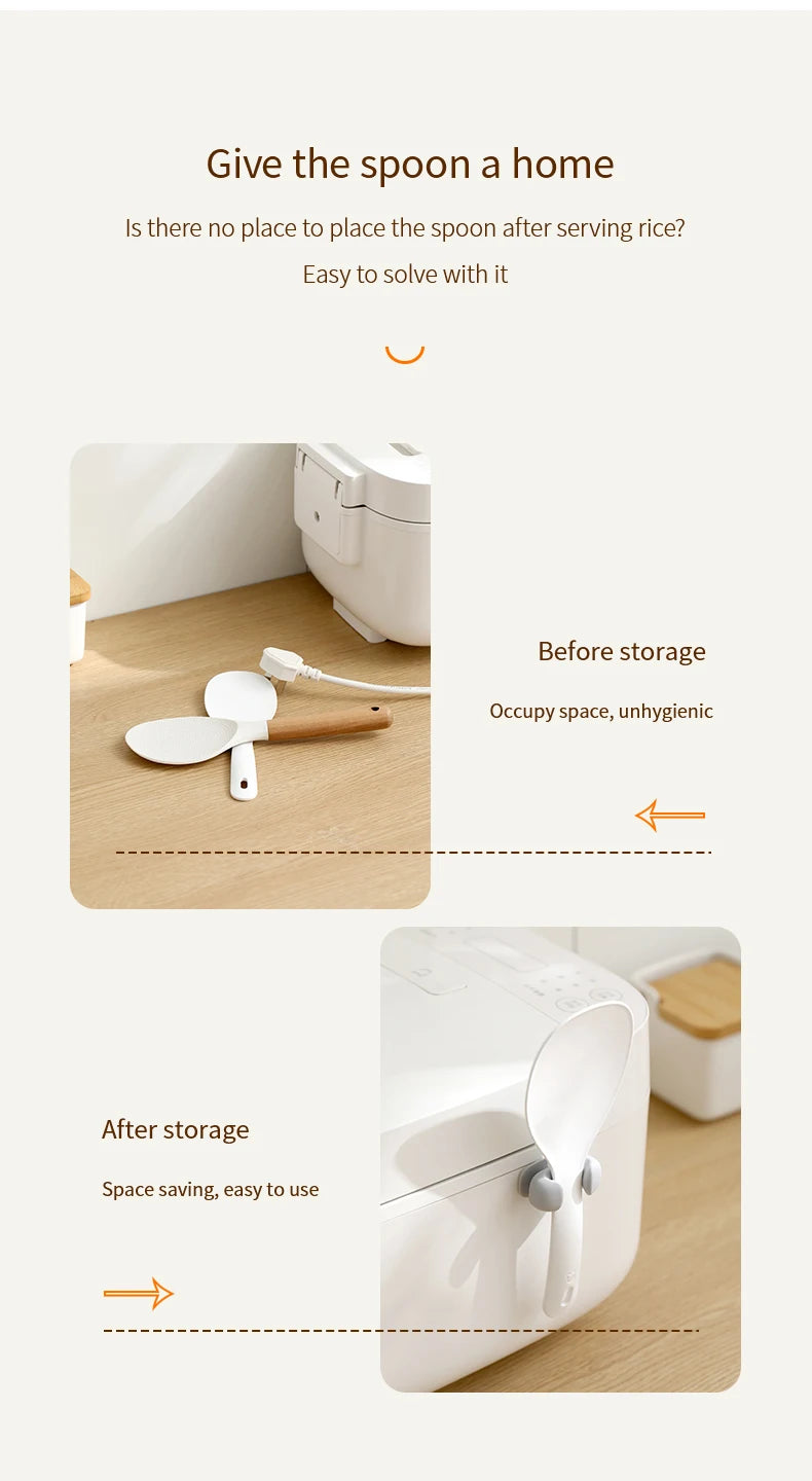 Silicone Wall-Mounted Spoon Holder