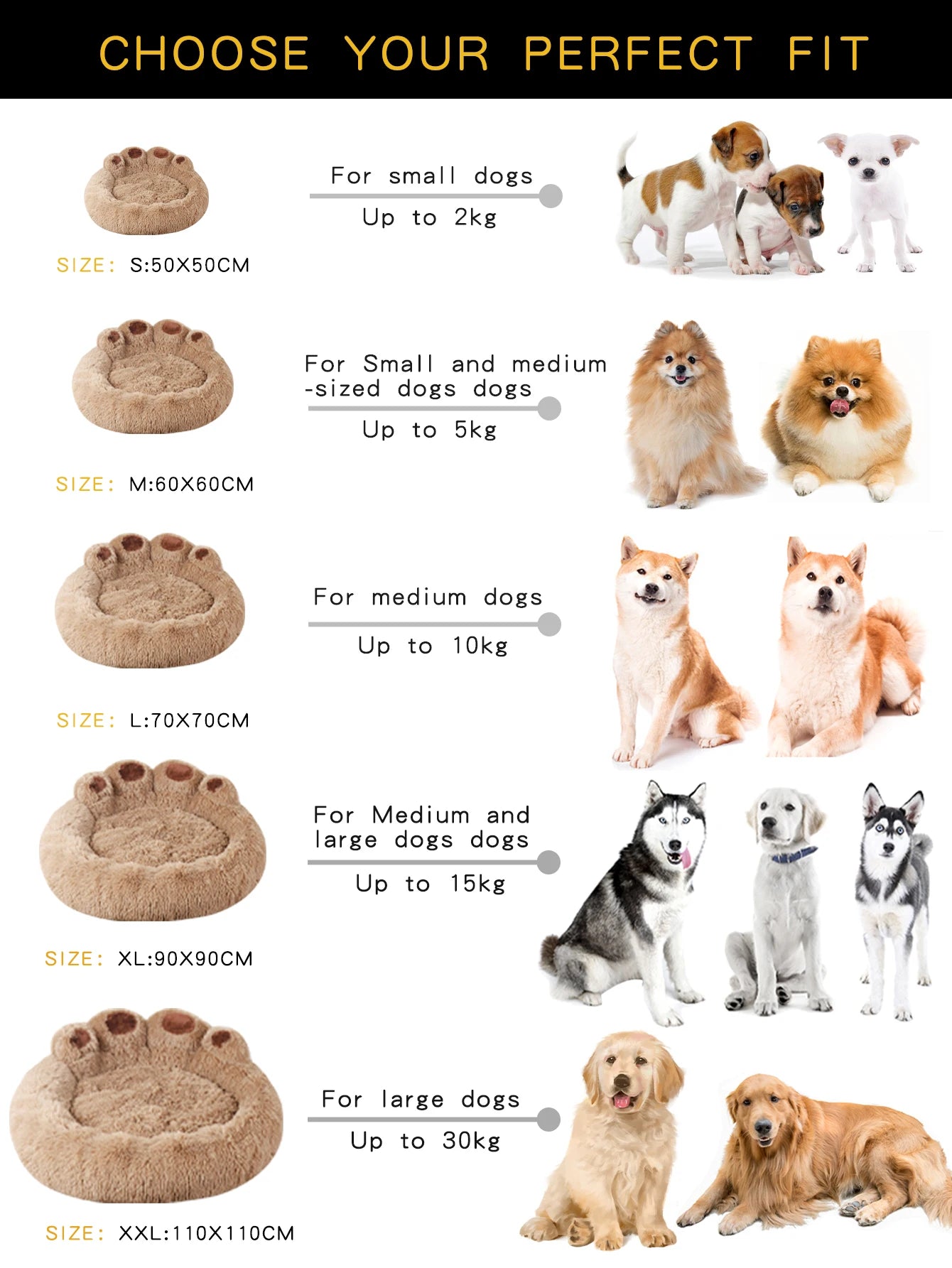Fluffy Winter Dog Bed