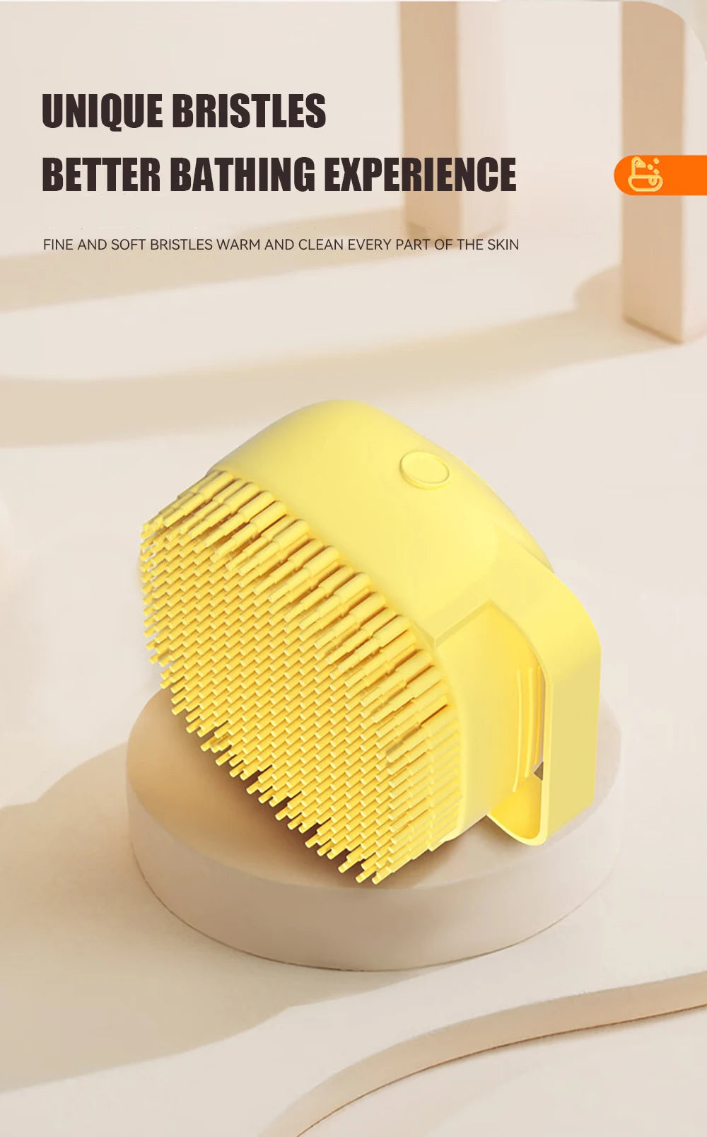 Dog & Cat Silicone Bath Brush