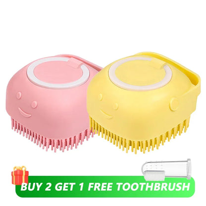 Dog & Cat Silicone Bath Brush