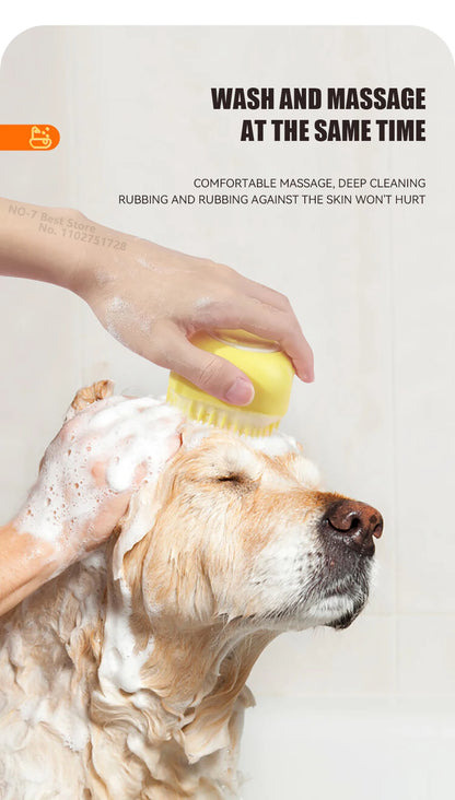 Dog & Cat Silicone Bath Brush