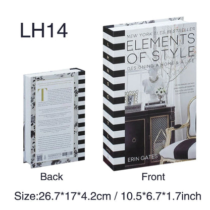 Luxury Fake Book Storage Box