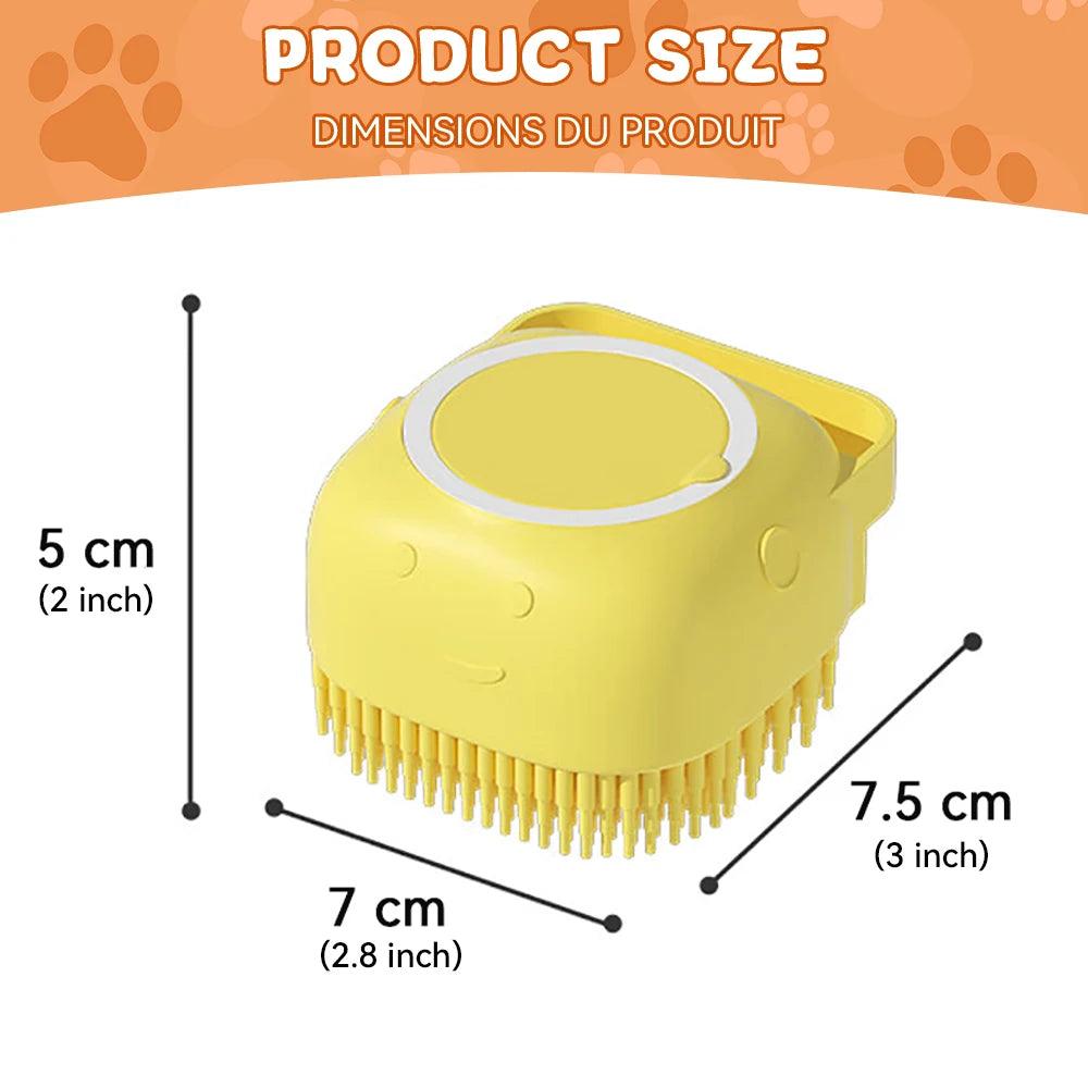 Dog & Cat Silicone Bath Brush