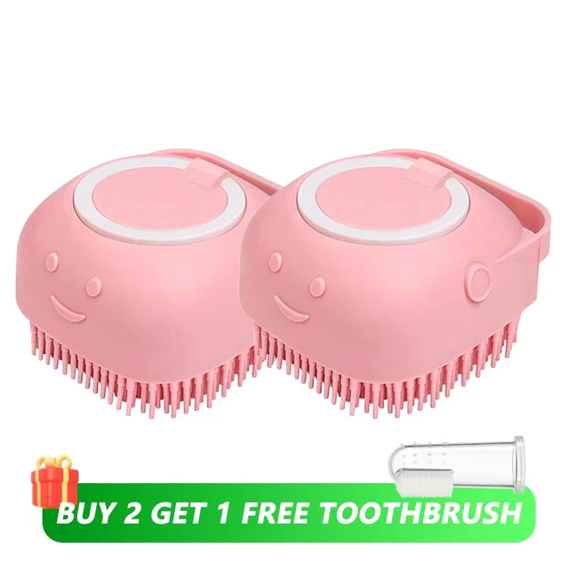 Dog & Cat Silicone Bath Brush