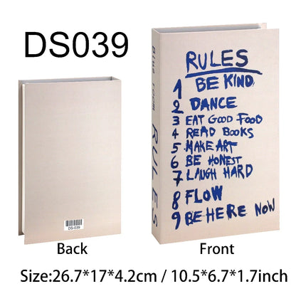 Luxury Fake Book Storage Box